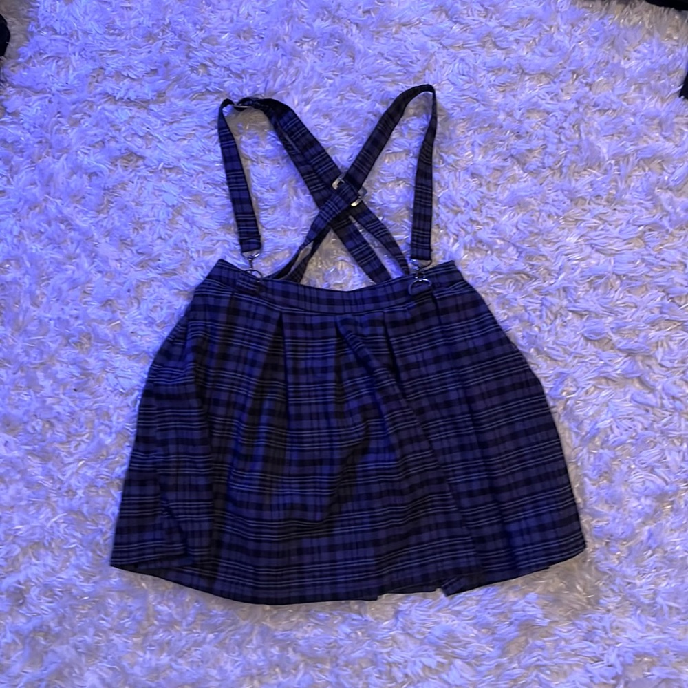 Emo plaid hot topic skirt